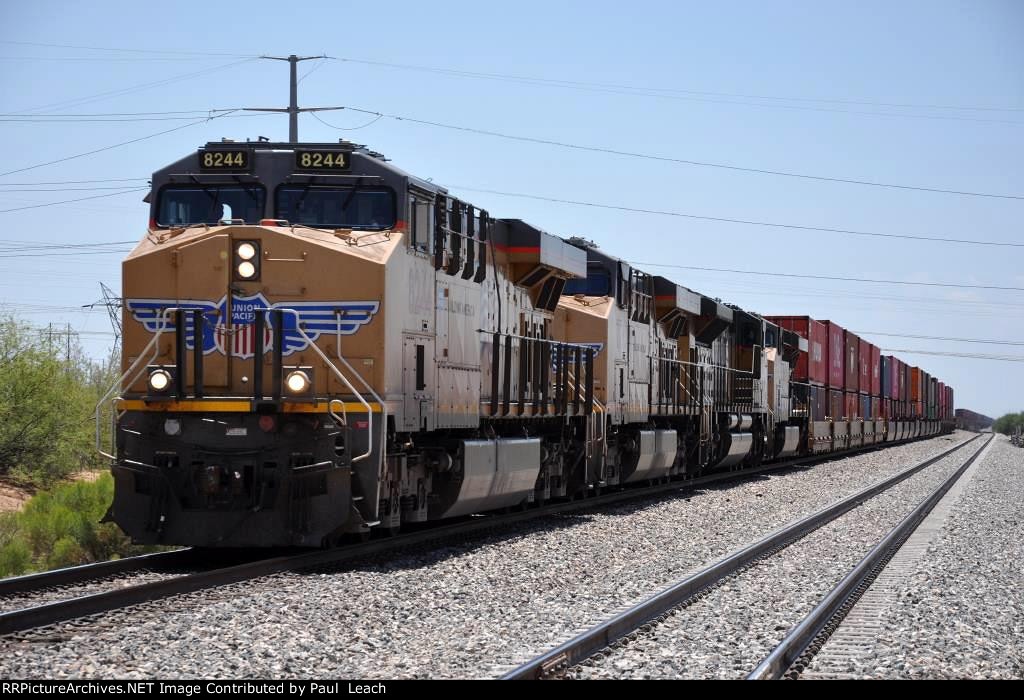 Westbound stack train